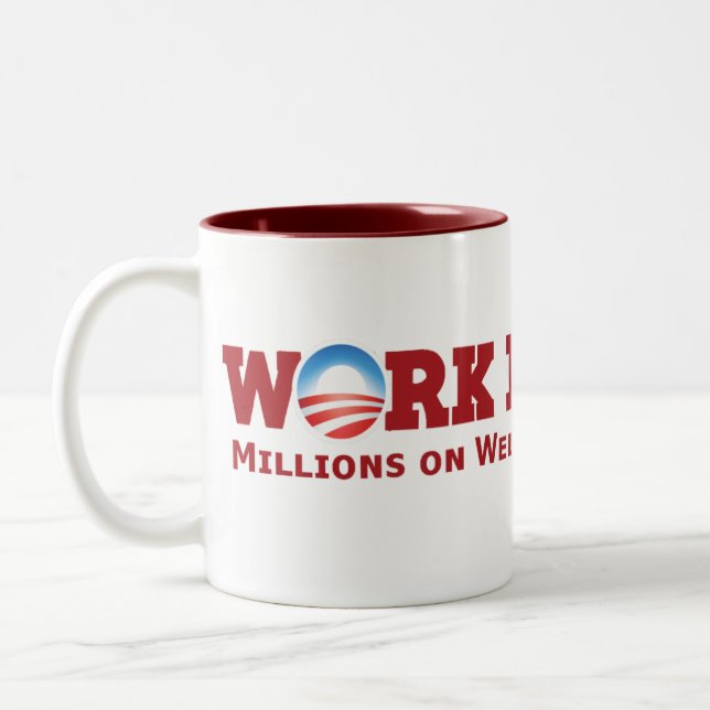 Tasse 2 Couleurs Harder de travail (Gauche)