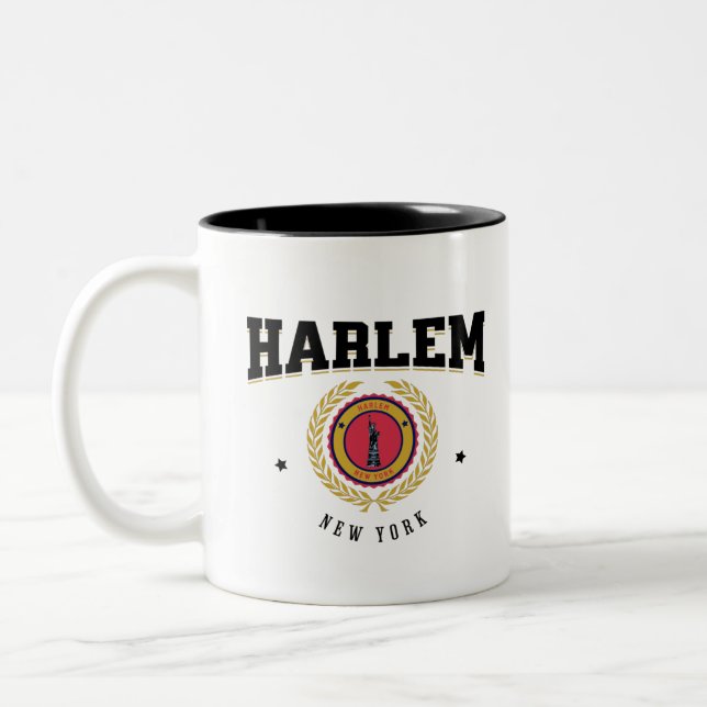 Tasse 2 Couleurs Harlem New York Black (Gauche)
