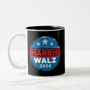 Tasse 2 Couleurs Harris Walz 2024 Election Kamala Harris Tim Waltz
