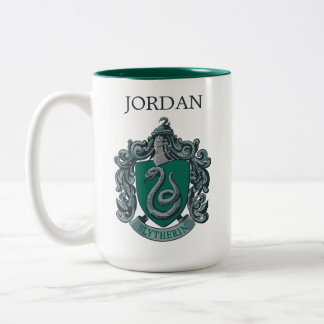 Tasse 2 Couleurs Harry Potter | Slytherin Crest | Ajouter Votre Nom