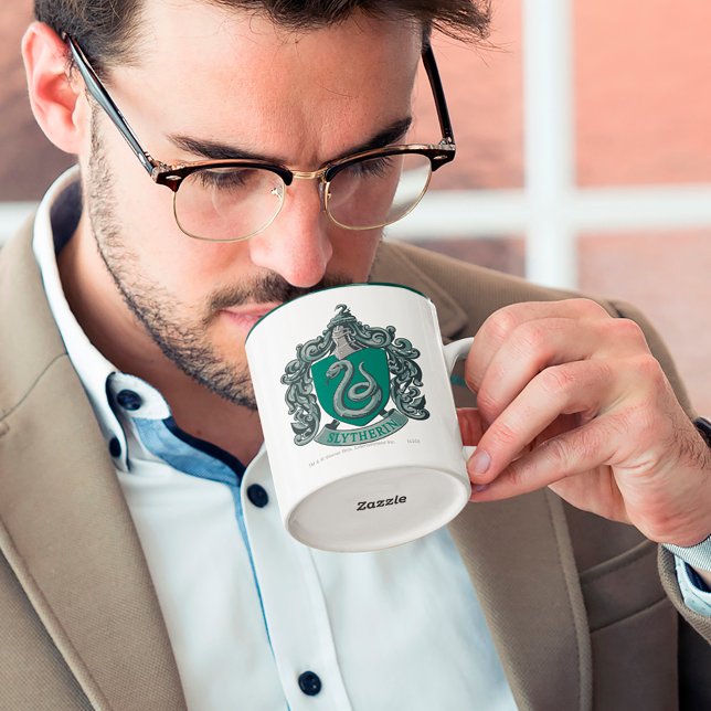 Tasse 2 Couleurs Harry Potter | Slytherin Crest Green (Créateur téléchargé)