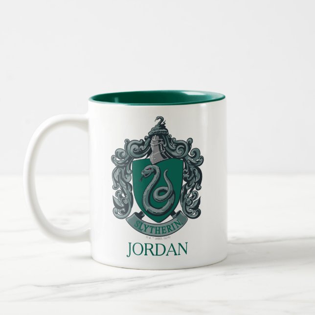 Tasse 2 Couleurs Harry Potter | Slytherin Crest Green (Gauche)