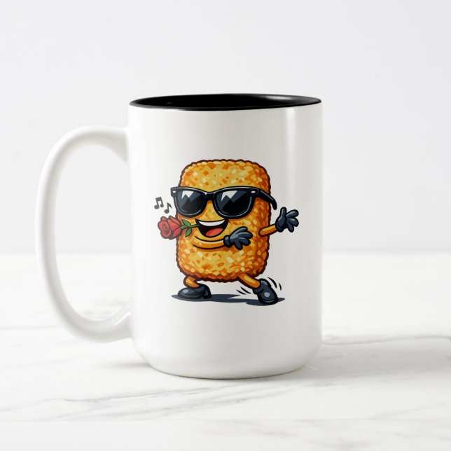Tasse 2 Couleurs Hash Brown Dansant (Gauche)