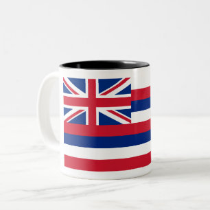 Tasse 2 Couleurs Hawaii, drapeau de l'État d'Hawaii Aloha Paradis