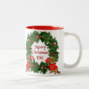 Tasse 2 Couleurs Hein de Noël canadien !