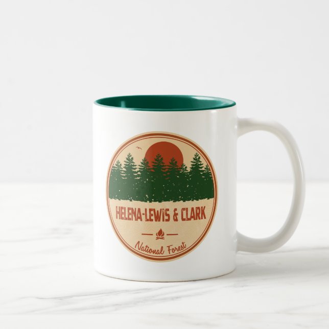 Tasse 2 Couleurs Helena-Lewis et Clark National Forest (Droit)