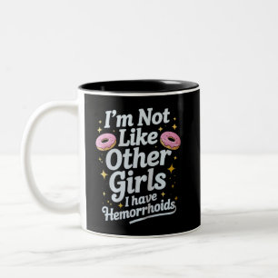 Tasse 2 Couleurs Hémorroïdes gênantes Humour adulte inapproprié