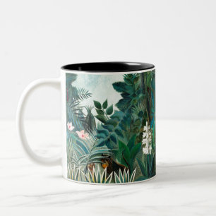 Tasse 2 Couleurs Henri Rousseau Paysage avec Singes Botanique Ga