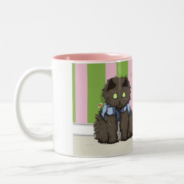 Tasse 2 Couleurs Hereeee Kitty-Kitty-Kitty-Kitty (Gauche)