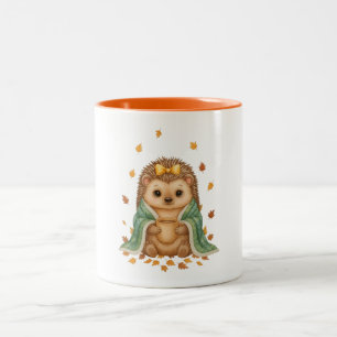 Tasse 2 Couleurs Hérisson Douillet d'Automne   Hérisson d'Automne a