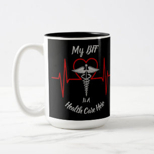 Tasse 2 Couleurs Héros de soins de santé BFF
