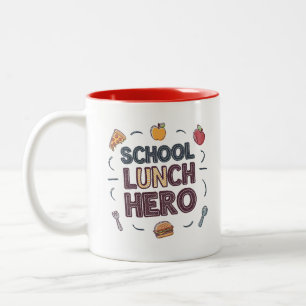 Tasse 2 Couleurs Héros du déjeuner scolaire