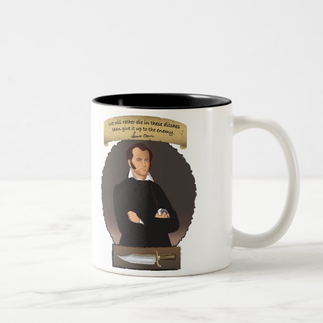 Tasse 2 Couleurs Héros épique James Bowie ! (Droit)