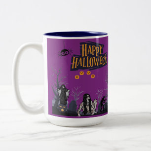 Tasse 2 Couleurs Heures de sorcellerie murmures violet royal