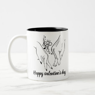 Tasse 2 Couleurs heureuse Sainte-Valentin