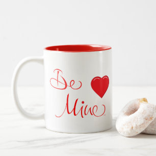 Tasse 2 Couleurs Heureuse Sainte-Valentin Soyez mon amour Coeurs ro
