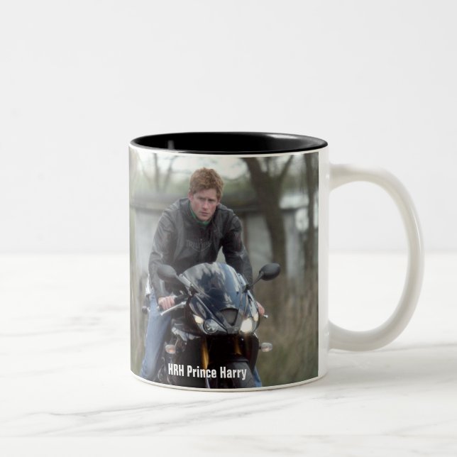 Tasse 2 Couleurs HH Prince Harry moto (Droit)