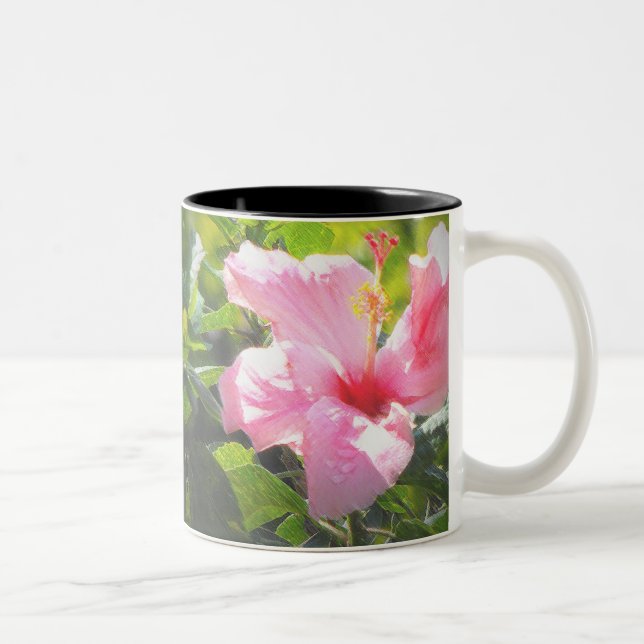 Tasse 2 Couleurs Hibiscus rose (Droit)