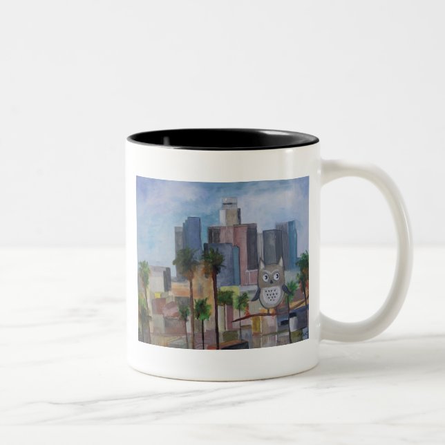Tasse 2 Couleurs Hibou 100_4966-1 en LA (Droit)