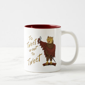 TASSE 2 COULEURS HIBOU DE SHAKESPEARE