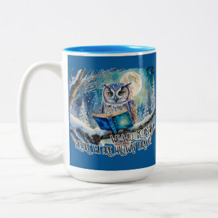 Tasse 2 Couleurs Hibou sobre avec les promesses et la prière du Gra