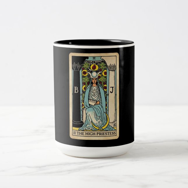 Tasse 2 Couleurs High Priestess Tarot (Centre)