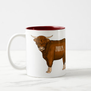 Tasse 2 Couleurs Highland cow