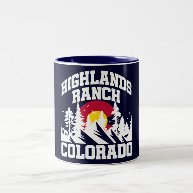 Tasse 2 Couleurs Highlands Ranch, Colorado (Centre)