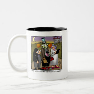 Tasse 2 Couleurs Hilarious Humour Halloween "Spectickles"