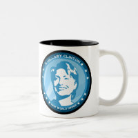 hillary clinton : rayons bleus :