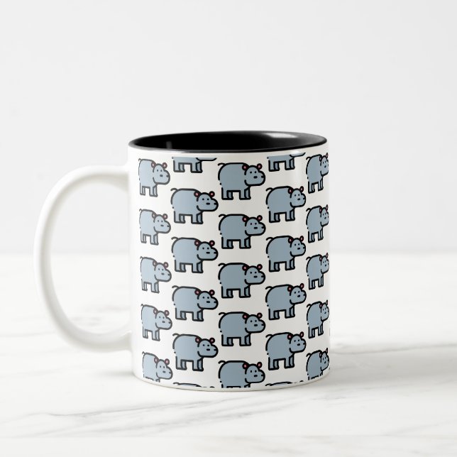 Tasse 2 Couleurs Hippopotame (Gauche)