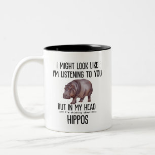 Tasse 2 Couleurs Hippopotames