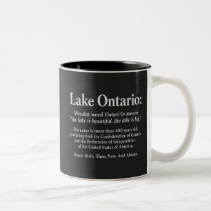 Tasse 2 Couleurs Histoire du lac Ontario Définition Wendat