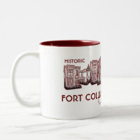 Historique Fort Collins Colorado rouge vieille vil
