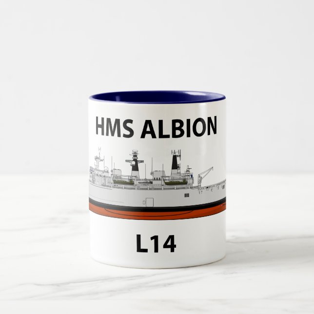 Tasse 2 Couleurs HMS Albion, configuration d'origine, (Centre)