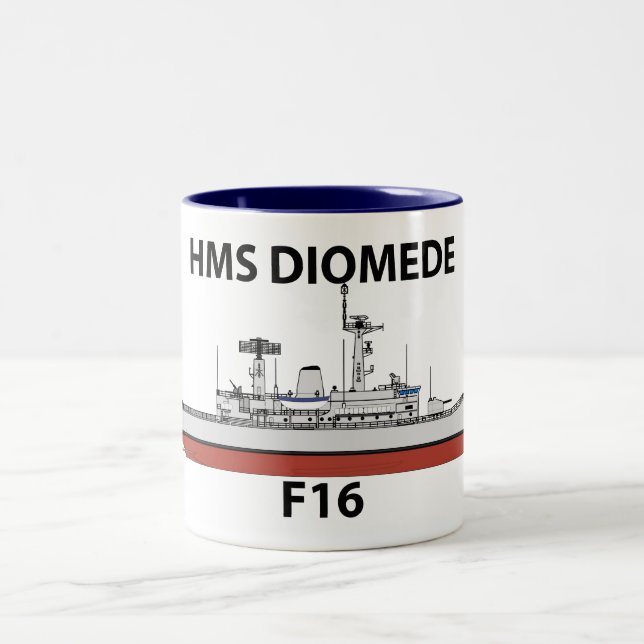 Tasse 2 Couleurs HMS Diomede, configuration d'origine (Centre)