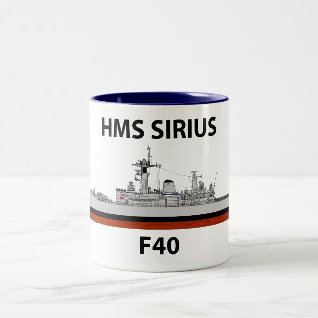 Tasse 2 Couleurs HMS Sirius, mer (Centre)