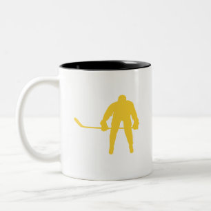 Tasse 2 Couleurs Hockey sur ambre jaune