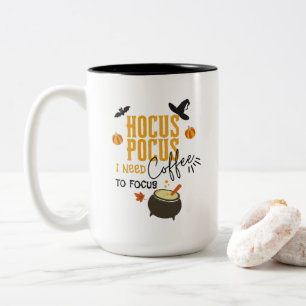 Tasse 2 Couleurs Hocus Pocus J'Ai Besoin De Café Pour Concentrer H