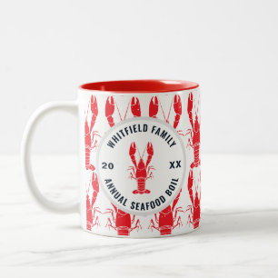 Tasse 2 Couleurs Homard de famille ébullition de fruits de mer de g