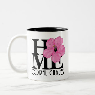 Tasse 2 Couleurs HOME Coral Gables Hibiscus rose 11oz