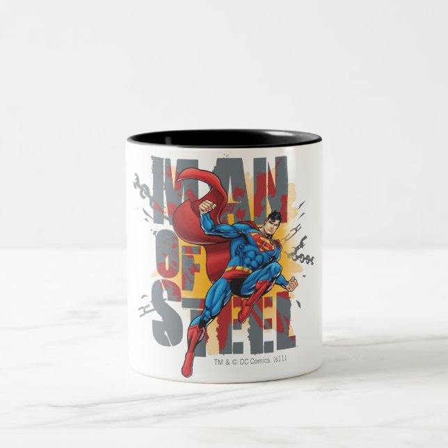 Tasse 2 Couleurs Homme d'acier (Centre)