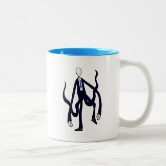 Tasse 2 Couleurs Homme mince - livre des monstres Halloween