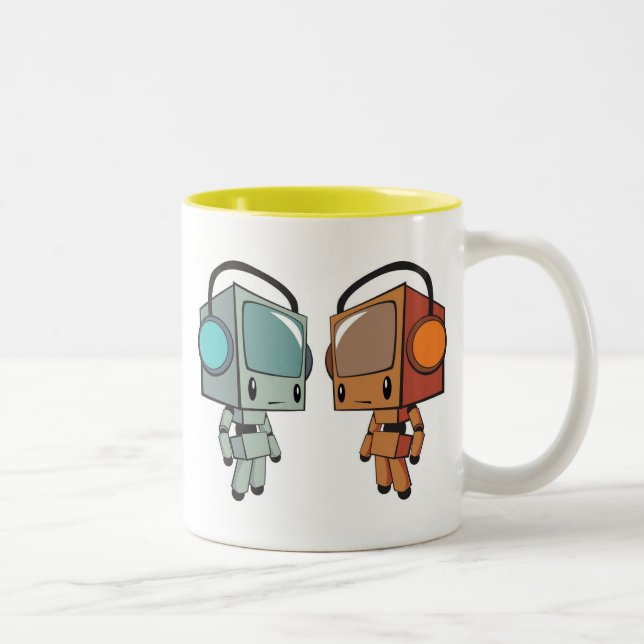 Tasse 2 Couleurs Hommes de promenade de TV (Droit)