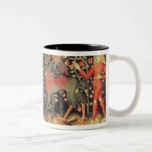 Tasse 2 Couleurs Hommes sauvages et animaux, tapisserie, XVème