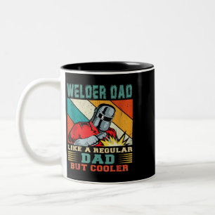 Tasse 2 Couleurs Hommes Souder Papa Comme Un Père Régulier Mais Gla
