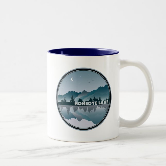 Tasse 2 Couleurs Honeoye Lake New York Réflexion (Droit)