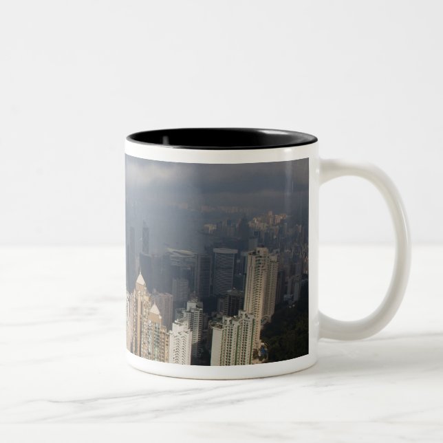 Tasse 2 Couleurs Hong Kong vue depuis le pic (Droit)
