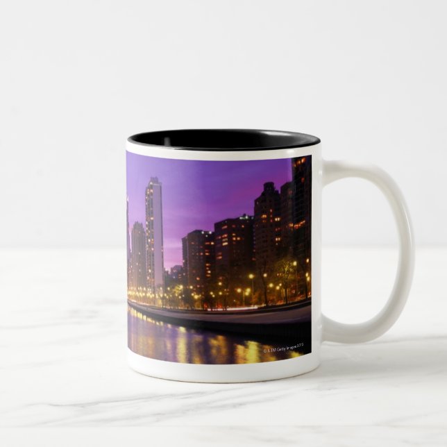 Tasse 2 Couleurs Horizon de Chicago (Droit)