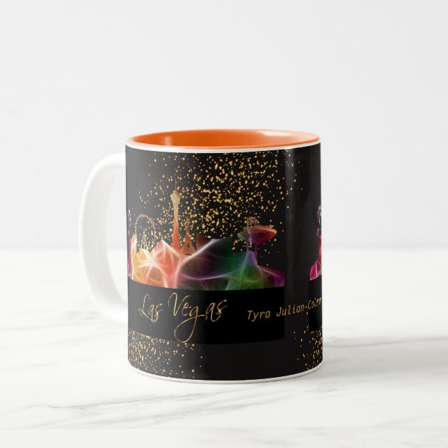 Tasse 2 Couleurs Horizon de Las Vegas dans des couleurs (Devant gauche)